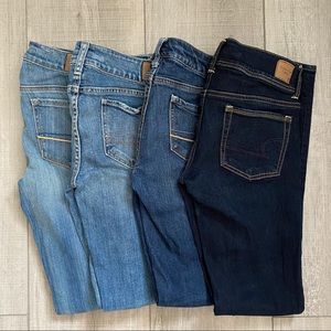 Lot of 4 American Eagle Jeans